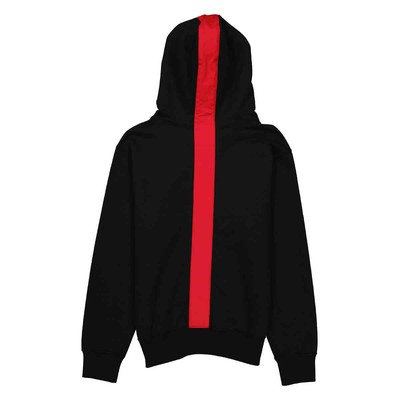 Pre-owned Ferragamo Red Stripe Drawsting Hoodie., Size Medium