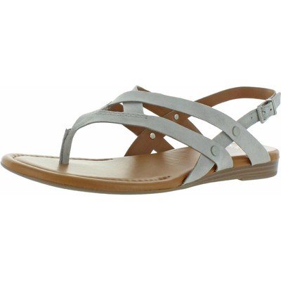 Sarto Franco Sarto Womens Gretchen Gray Flat Sandals 8.5 Medium (B,M) BHFO 9045