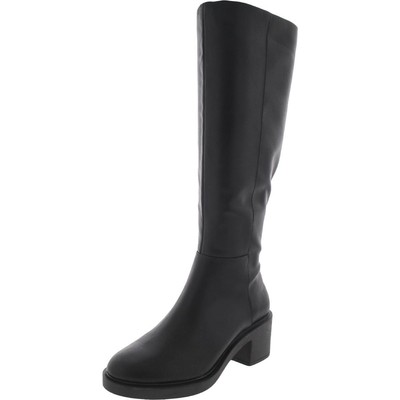 

INC Женские сапоги до колена на блочном каблуке из искусственной кожи Chrissie P BHFO 7667, Black smooth, Chrissie P