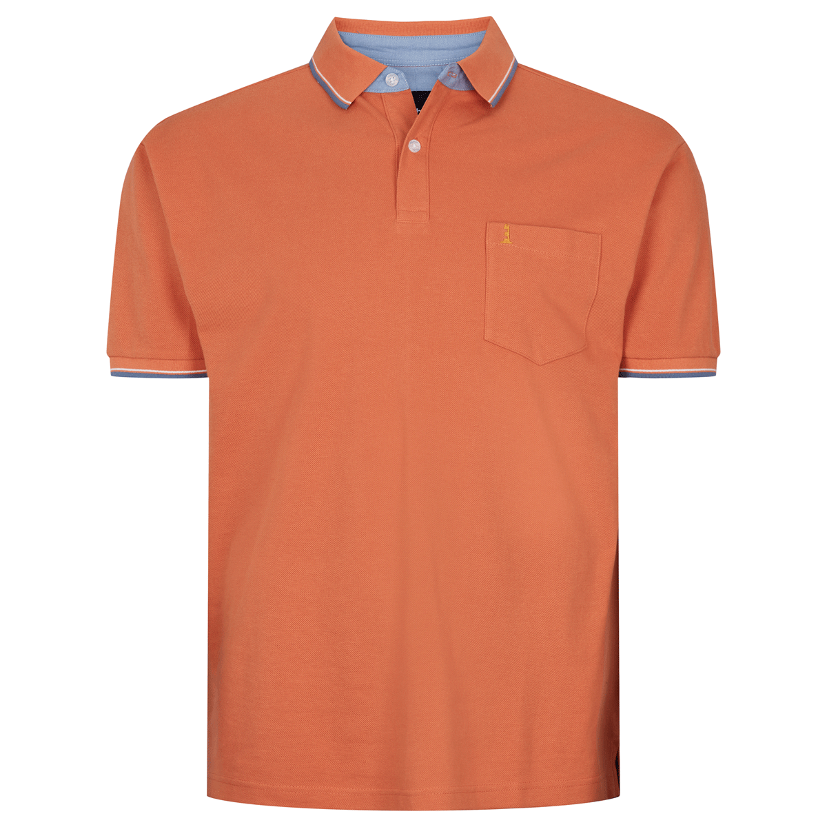 Allsize North 56°4 Poloshirt in terracotta, Übergröße