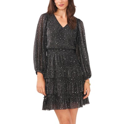 Женское коктейльное и вечернее платье до колена цвета металлик от Vince Camuto, XS BHFO 3503