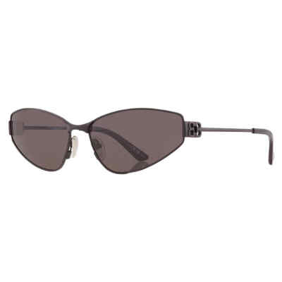 Pre-owned Balenciaga Grey Cat Eye Ladies Sunglasses Bb0335s 001 65 Bb0335s 001 65 In Gray