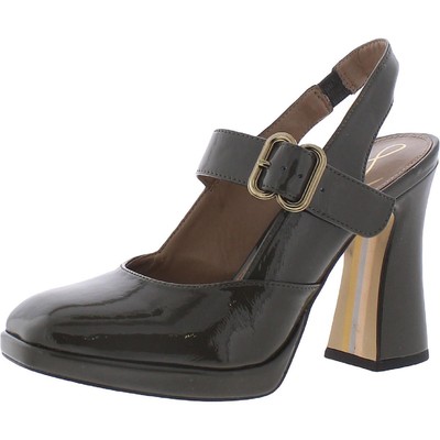 

Женские зеленые сандалии Sam Edelman Jildie с открытой пяткой 7,5 средний (B,M) BHFO 0532, Alpine green patent, Jildie