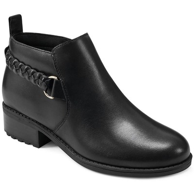 Женские черные кожаные ботильоны-пинетки Roslyn Easy Spirit 7 Medium (B,M) BHFO 4010