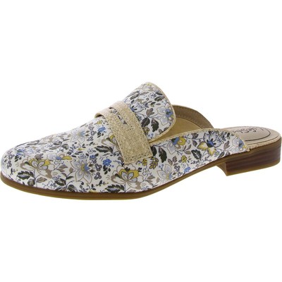 LifeStride Womens Margot White Leather Loafers Shoes 11 Wide (C,D,W) BHFO 0096