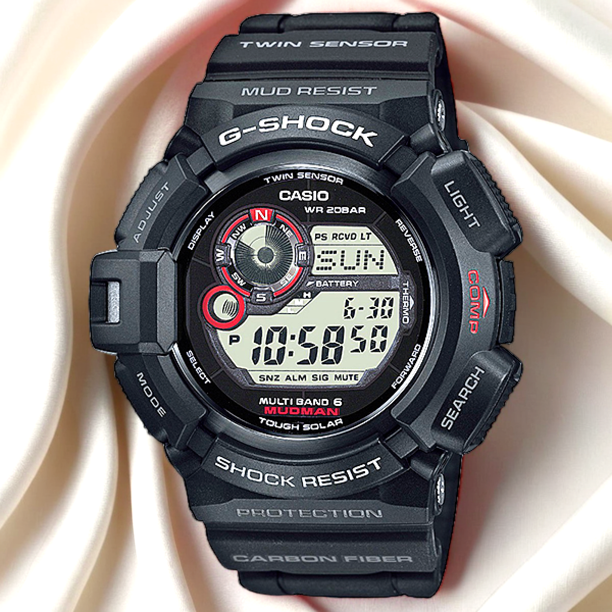 CASIO カシオ G-SHOCK G-9300-1DR マッドマン MUDMAN ソーラー 海外モデル