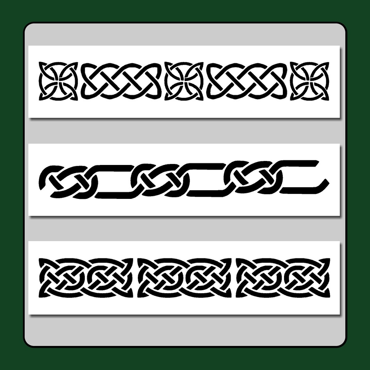 Ирландский узел трафарет