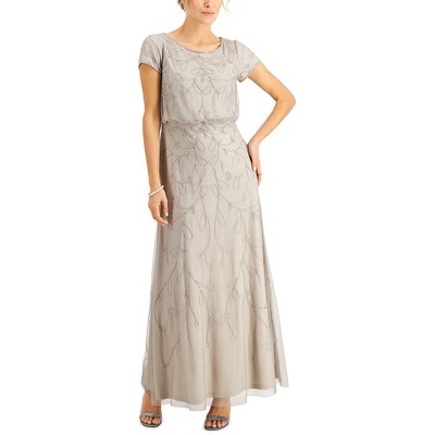 

Женское серое вечернее платье Papell Studio by Adrianna Papell  BHFO 2113, Platinum