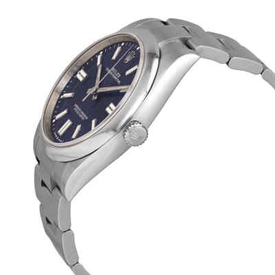Pre-owned Rolex Oyster Perpetual 41 Automatic Blue Dial Men's Watch 124300blso