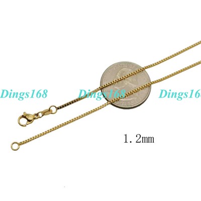 #BUY 1 GET 1 FREE# 18K Gold Filled Box Chain Necklace 16'' ~32'' inch 1.2/2mm Wide