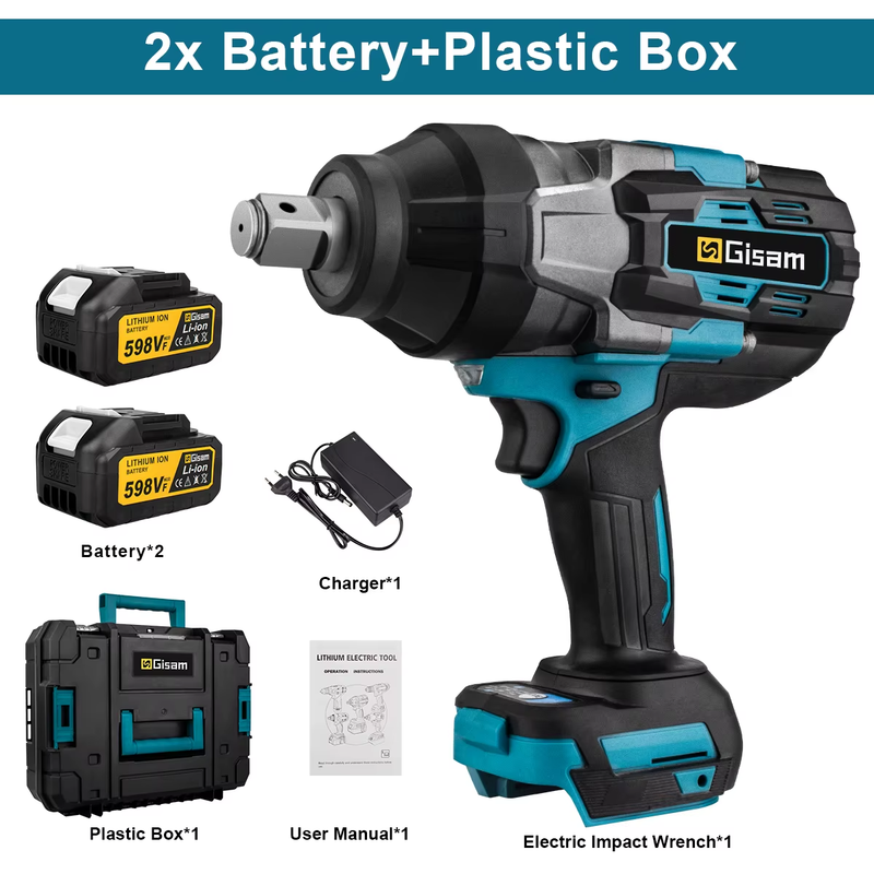3100N.M High Torque Brushless Electric Impact Wrench 3/4 inch Cordless Electric