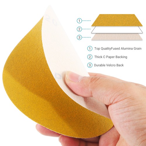 6 inch PSA Sanding Disc Sandpaper 100 Roll 40-800 Grit Sand Paper