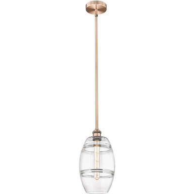 Innovations Lighting 616-1S-AC-G557-8CL Edison Vaz Mini Pendant Antique Copper