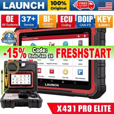 2025 LAUNCH X431 PRO Elite V + PRO5 OBD2 Scanner Car Diagnostic Tool Key Coding