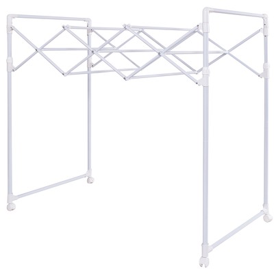 Folding Drying Rack Rolling Laundry Clothes Hanger Heavy Duty Indoor...