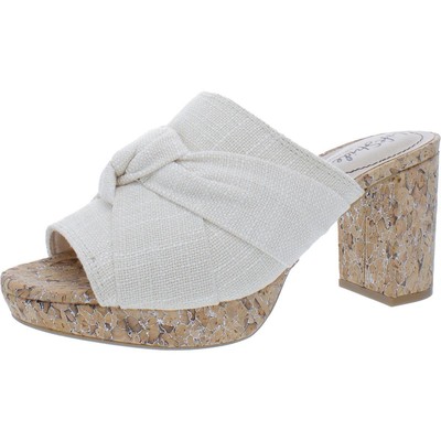 Женские туфли LifeStride Laguna цвета слоновой кости с открытым носком на каблуке 11 см (B,M) BHFO 5419