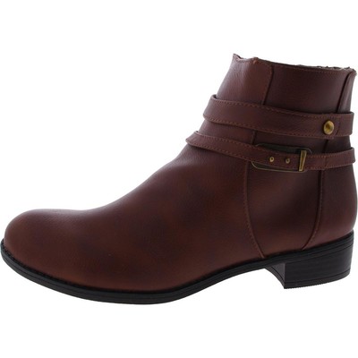Женские ботильоны LifeStride Smirk коричневого цвета с заклепками шириной 8 см (C, D, W) BHFO 5697