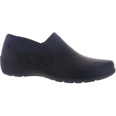 

Черные кожаные сабо Clarks Womens Cora Lilac 7 Medium (B,M) BHFO 7719, Black