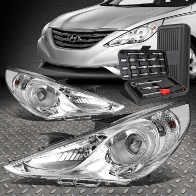 ДЛЯ 11-14 SONATA ХРОМИРОВАННЫЙ КОРПУС, ПРОЗРАЧНЫЕ УГЛОВЫЕ ЛАМПЫ ПРОЕКТОРА + НАБОР ИНСТРУМЕНТОВ