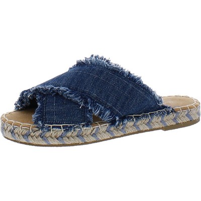 Женские джинсовые сандалии-горки Minnetonka Pepper Blue 6 Medium (B,M) BHFO 2395