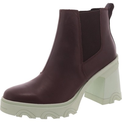 Женские ботинки челси Sorel из коричневой кожи Brex 9.5 среднего размера (B,M) BHFO 4523