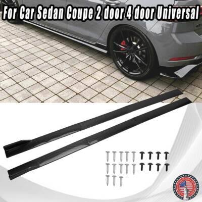 For BMW F80 F30 F31 M3 Glossy Extension Side Skirt Lip Splitter Spoiler Rocker