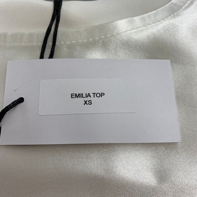 Pre-owned Nonchalant Label Emilia Blouse Women's Size Xs Off White