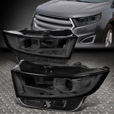 ДЛЯ 15-18 ФАР ПРОЕКТОРА FORD EDGE OE STYLE С ДЫМЧАТЫМИ ЛИНЗАМИ И ПРОЗРАЧНЫМИ УГЛОВЫМИ ФАРАМИ ПРОЕКТОРА