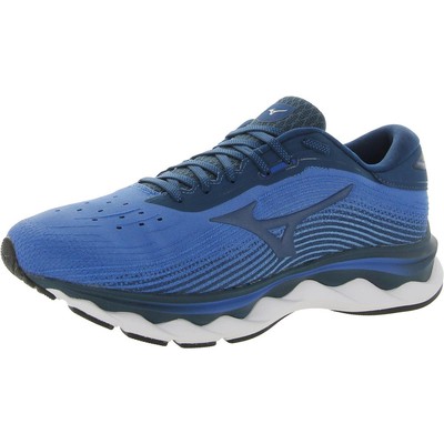 

Мужские кроссовки Mizuno Wave Sky 5 Blue 9 Extra Wide (EE) BHFO 5877, Blue/dark green/blue, Wave Sky 5