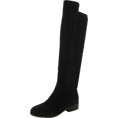 

Женские черные высокие ботфорты Lucky Brand 6 Medium (B,M) BHFO 8160, Black suede, BHFO