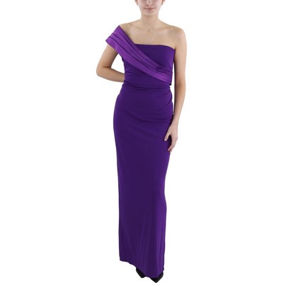 Lauren Ralph Lauren Womens Full Length One Shoulder Evening Dress Gown BHFO 4829
