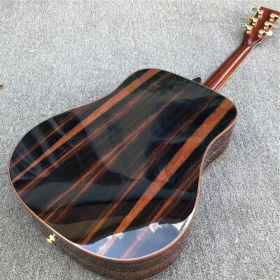 41'' D Model Solid Cedar Top Acoustic Guitar Cocobolo Body Abalone Inlays