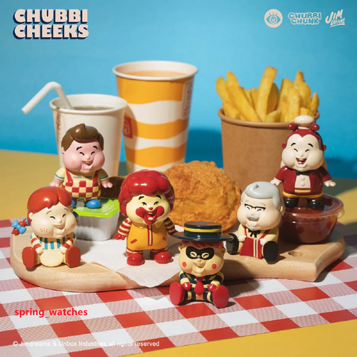 UNBOX FAST FOOD FRANK ソフビ UNBOX CHUBBI CHEEKS Fast Food Friends BB Limited Edition