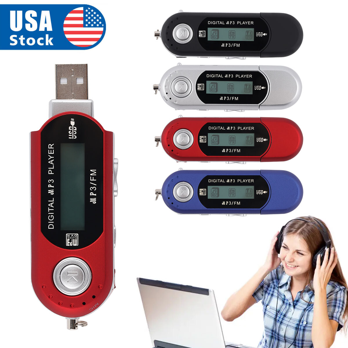 Lcd Screen Support 32gb Tf Card &fm Radio