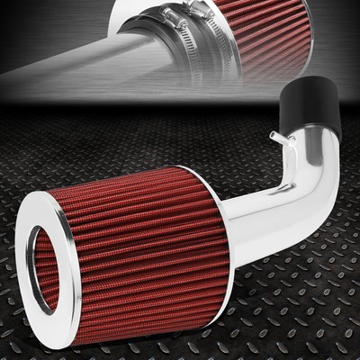 ДЛЯ 03-08 TIBURON 2.0L L4 ОБЛЕГЧЕННАЯ СИСТЕМА ВОЗДУХОЗАБОРНИКА С КОРОТКИМ ШТОКОМ + КРАСНЫЙ ФИЛЬТР