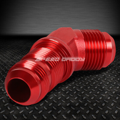 10AN AN-10 НАРУЖНАЯ РЕЗЬБА 5/8 С 45-ГРАДУСНОЙ ПЕРЕГОРОДКОЙ, РАСШИРЯЮЩИЙСЯ ФИТИНГ ИЗ КРАСНОГО АЛЮМИНИЯ С ОТДЕЛКОЙ