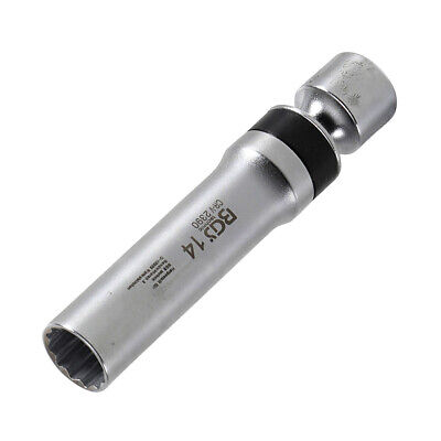 14 mm Zündkerzen-Gelenkeinsatz Zwölfkant, Kardan Zündkerzenschlüssel z.B. f. BMW