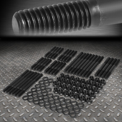 ДЛЯ 55-00 CHEVY SMALL BLOCK SBC TRUCK КОМПЛЕКТ ПЕРЕДНИХ 12-ТОЧЕЧНЫХ ГАЕК КРЕПЛЕНИЯ ГОЛОВКИ БЛОКА ЦИЛИНДРОВ