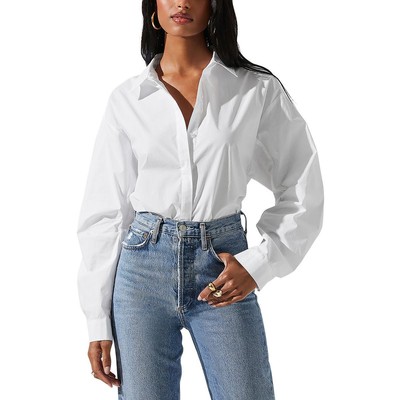 Женская рубашка на пуговицах с белым воротником Sienna от ASTR the Label S BHFO 5233