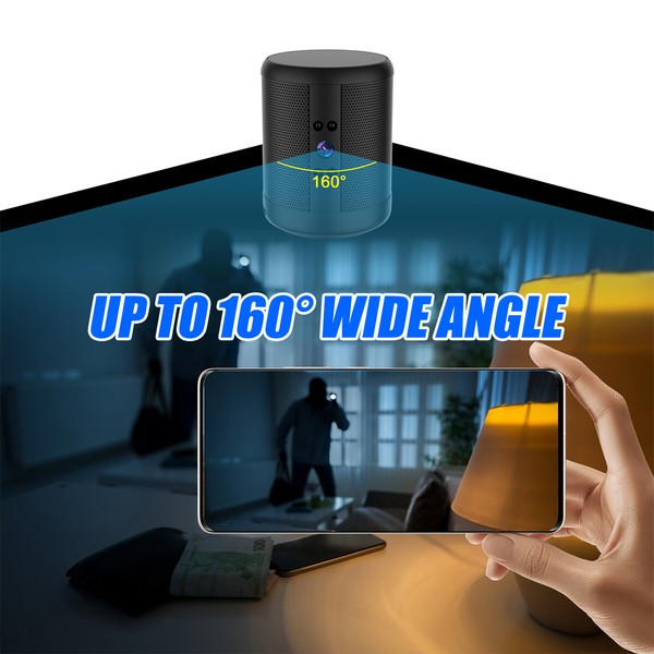 1080P 4K Mini Spy Camera WiFi Bluetooth Speaker Night Vision Home Security Cam - Image 9