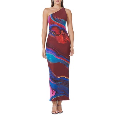 Длинное полуофициальное макси-платье AFRM Womens Foley Red с открытой спиной, L BHFO 0657