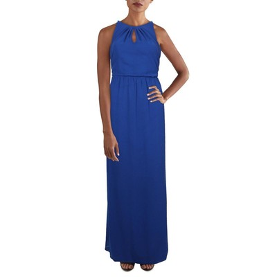 

Женское синее длинное вечернее платье без рукавов Lauren Ralph Lauren  BHFO 6411, Royal cobalt