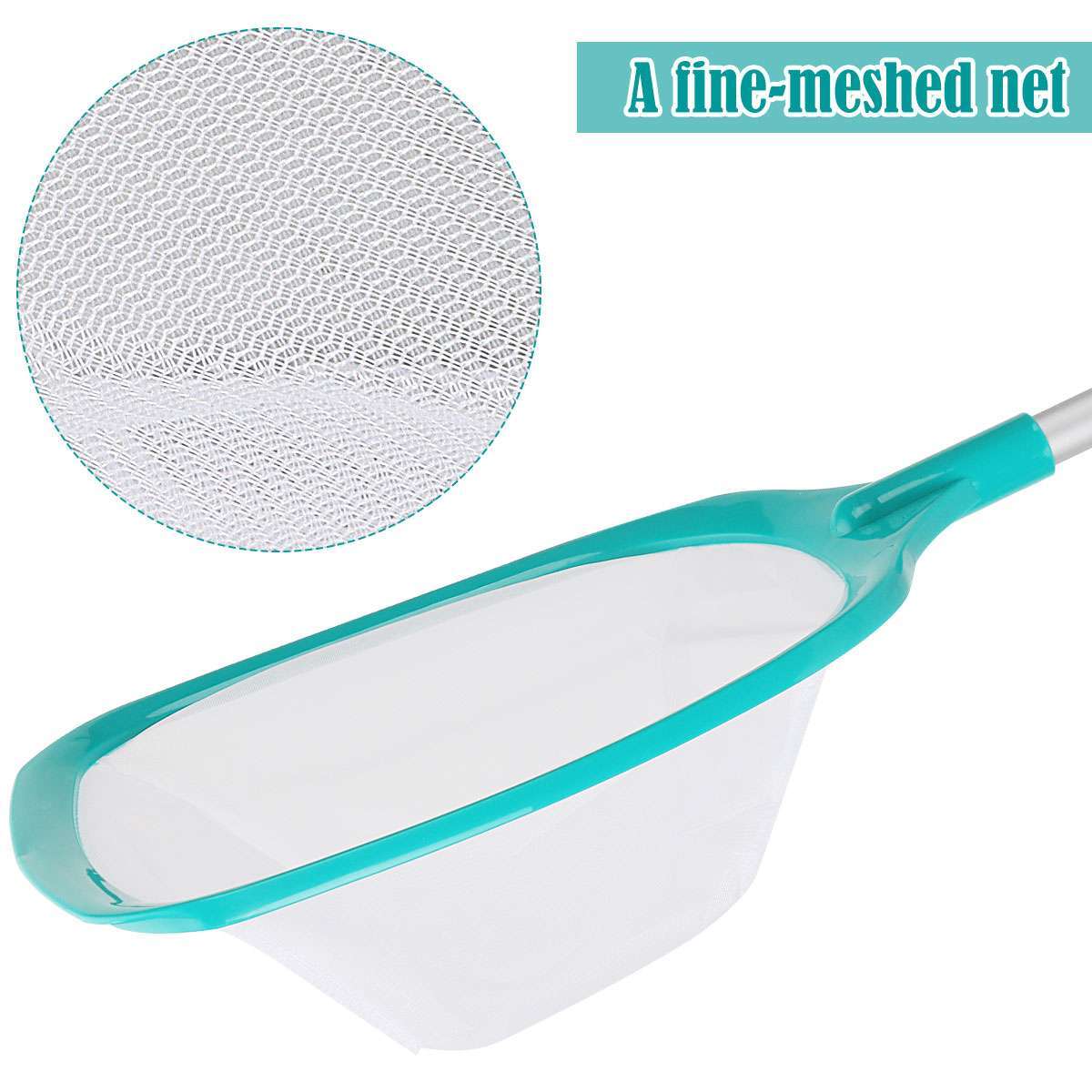 Heavy Duty Pool Skimmer Leaf Rake Net Cleaning Swimming Pool Fine Mesh Netting