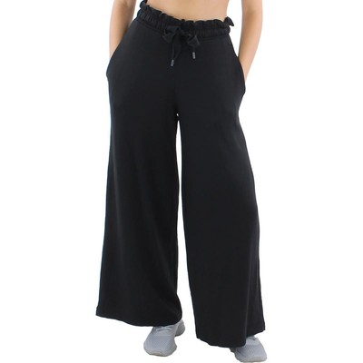 

Женские черные широкие спортивные штаны для фитнеса DKNY Sport  BHFO 5141, Черный