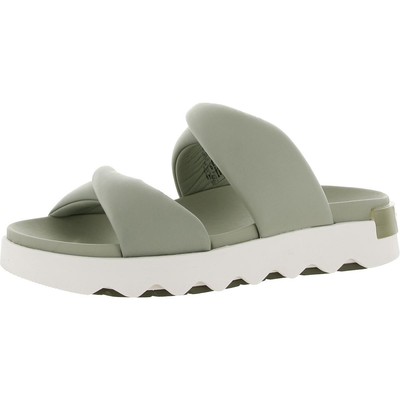 

Женские сандалии-шлепанцы Sorel Vibe Twist Green 8 Medium (B,M) BHFO 9673, Safari/stone green, Vibe Twist