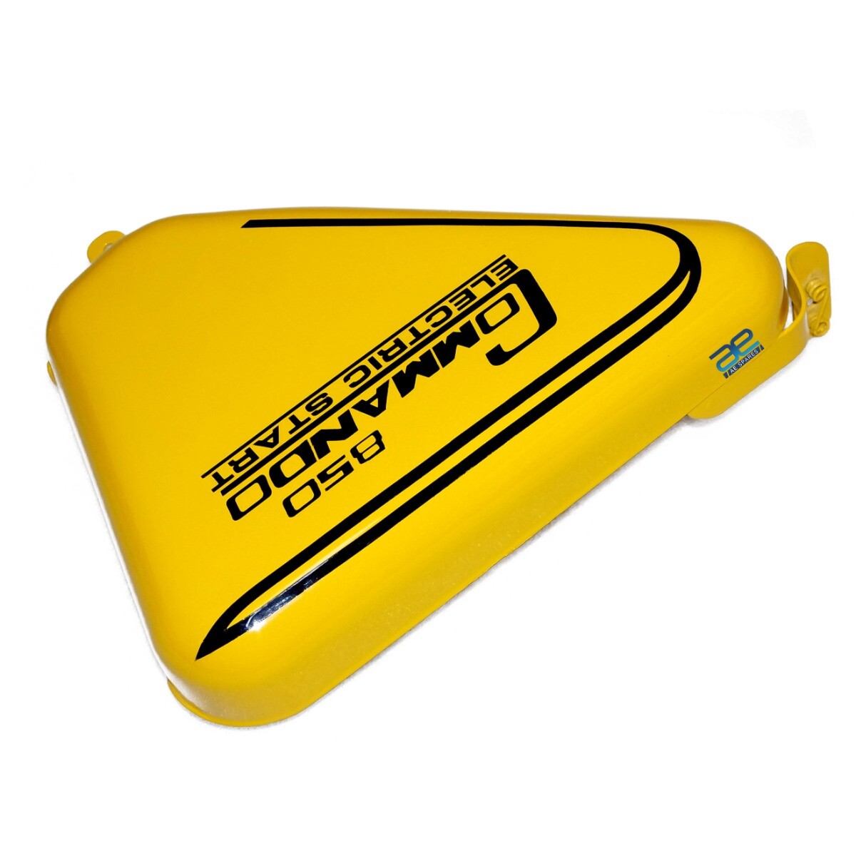 For NORTON COMMANDO ROADSTER 850 LOGO YELLOW PAINTED BLACK STRIPE SIDE PANEL  
