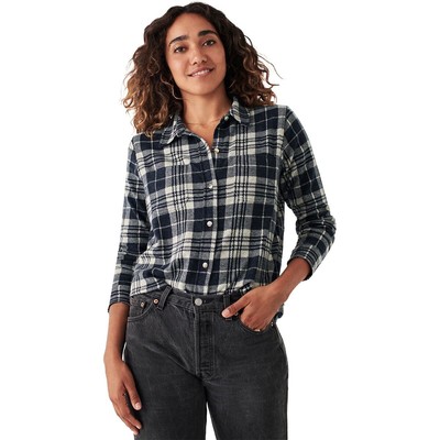 

Рубашка в клетку Faherty Legend Sweater — женская, Navy plaid