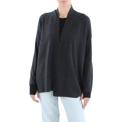 

Женский черный вязаный кардиган из мериносовой шерсти Eileen Fisher  BHFO 7291, Charcoal