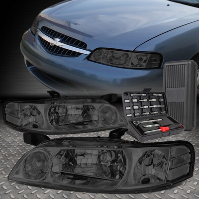 ДЛЯ 00-01 NISSAN ALTIMA ДЫМЧАТЫЙ КОРПУС ПРОЗРАЧНОЙ УГЛОВОЙ ФАРЫ ГОЛОВНОГО ФОНАРЯ + НАБОР ИНСТРУМЕНТОВ