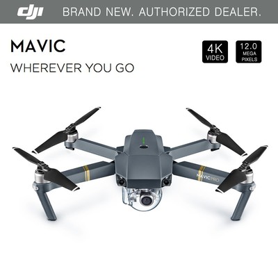 DJI Mavic Pro Folding Drone  4K Stabilized Camera Active Track Avoidance GPS